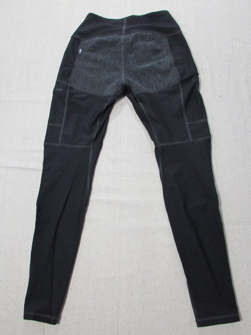 Fjallraven Women's Sz Medium Black Abisko Trekking Pants High Waisted Leggings - Picture 6 of 13